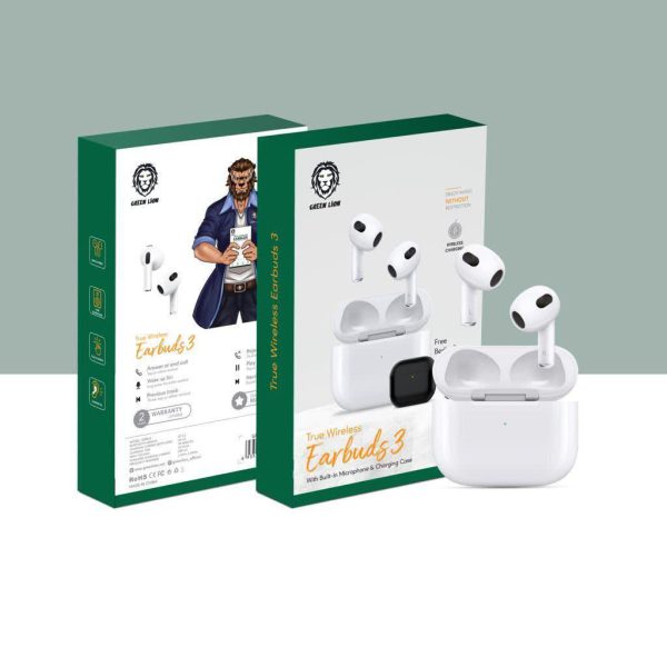 Green True Wireless Earbuds 3