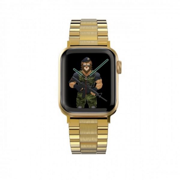 green lion link bracelet watch band