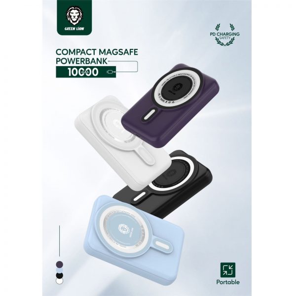 green compact magsafe powerbank