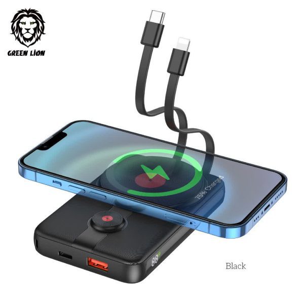 Green 2in1 magsafe power bank 10000mAh خرید