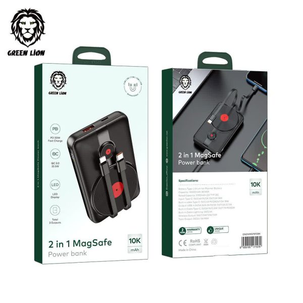 قیمت Green 2in1 magsafe power bank 10000mAh