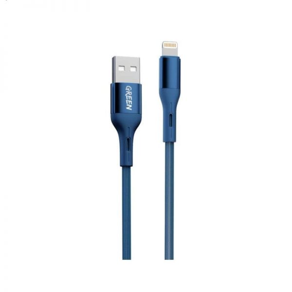 green lightning braided cable