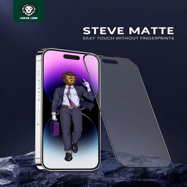 green lion steve matte glass