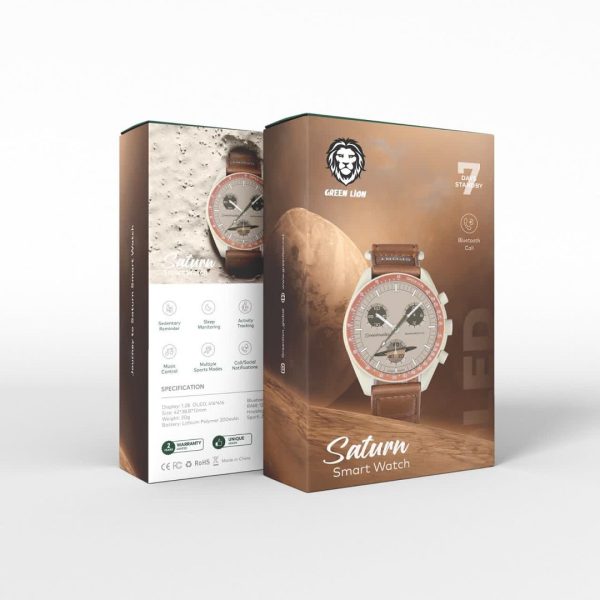 Green saturn smart watch