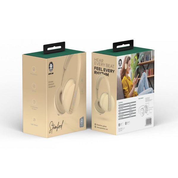 خرید عمده Green Stamford Wireless/Bluethooth Headphon