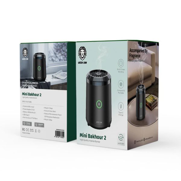 Green Mini Bakhour 2 Incense Burner