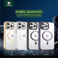 Green delgado chrome magsafe case 14/14pro/14promax
