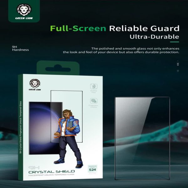 Green 9H Crystal Shield s24 ultra