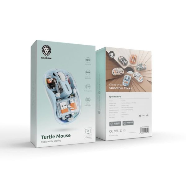 خرید عمده Green Turtle mouse click with clarity