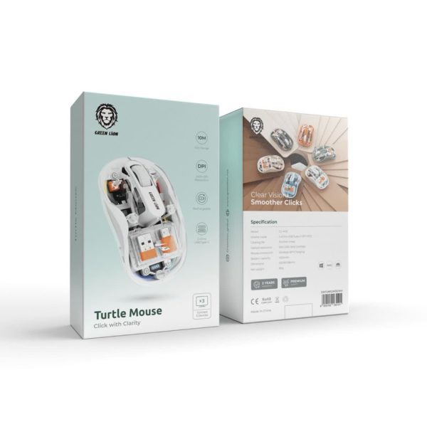 اینترنتی Green Turtle mouse click with clarity
