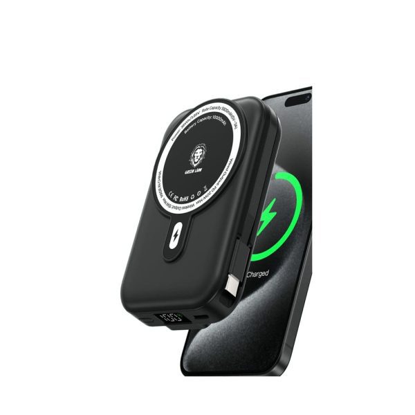 پاوربانک مگ سیف موناکو گریپ 10000 میلی آمپر گرین لاین Green Lion Monaco Grip 10000mAh PowerBank