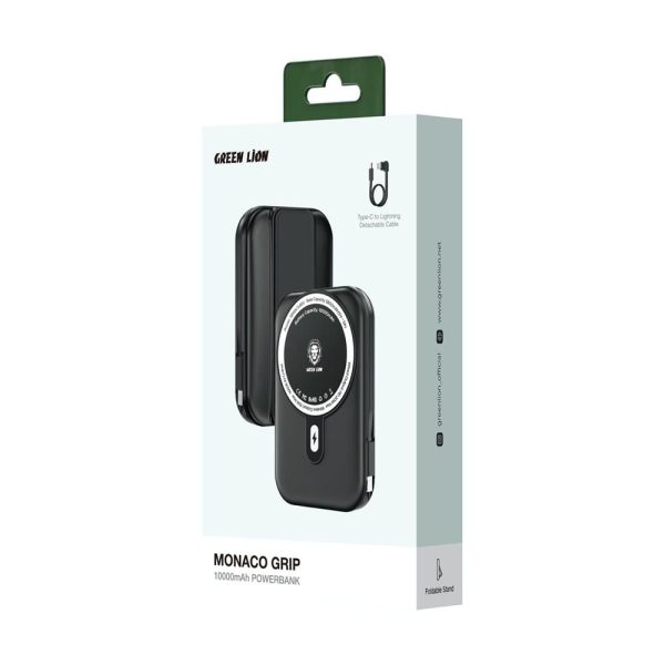 خرید پاوربانک مگ سیف موناکو گریپ 10000 میلی آمپر گرین Green Monaco Grip 10000mAh PowerBank