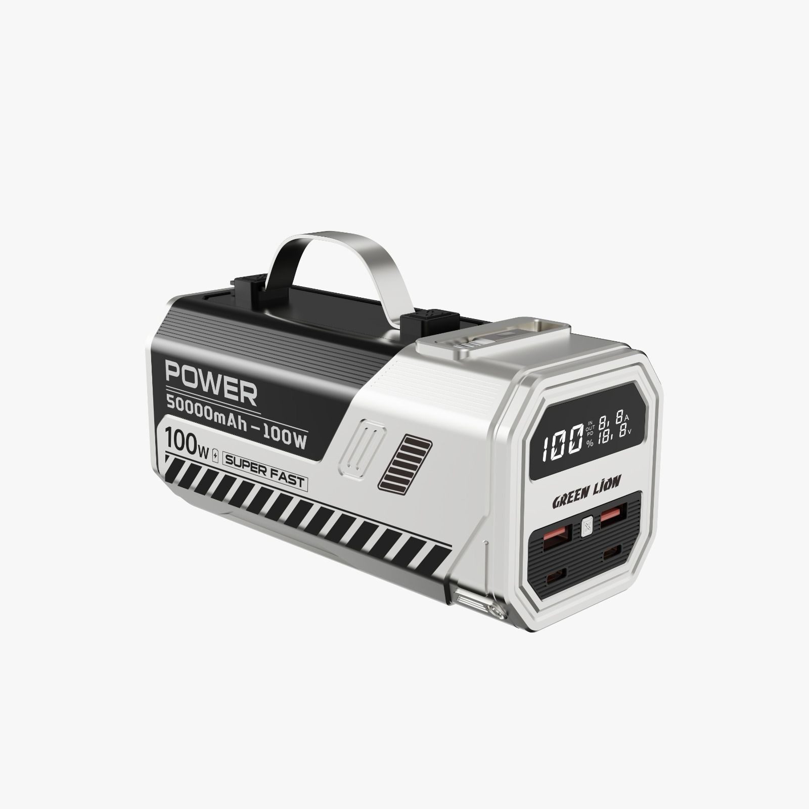 6ee50315-ba5b-44aa-a0e8-c033a5810976 پاوربانک پاورمکس 100 وات گرین Green Power Max 100W 50000mAh PowerBank