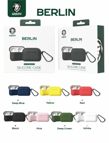 Green Berlin Series Silicone Case for Airpods 3