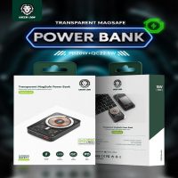 MagsafeGreen Power Bank Transparent