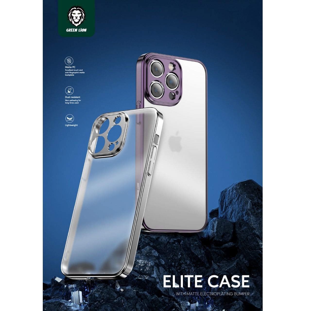Green Lion Elite Case with Matte Electroplating Bumper