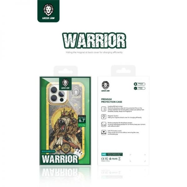 green magnetic warrior case