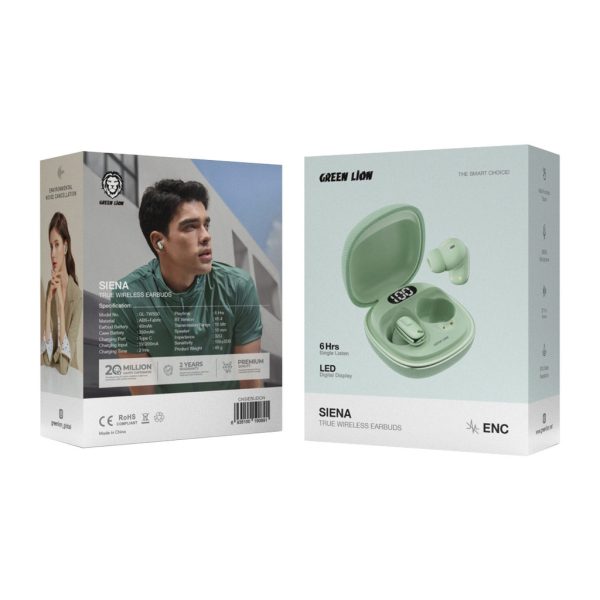 هندزفری بلوتوث سینا گرین Green True Wireless Earbuds
