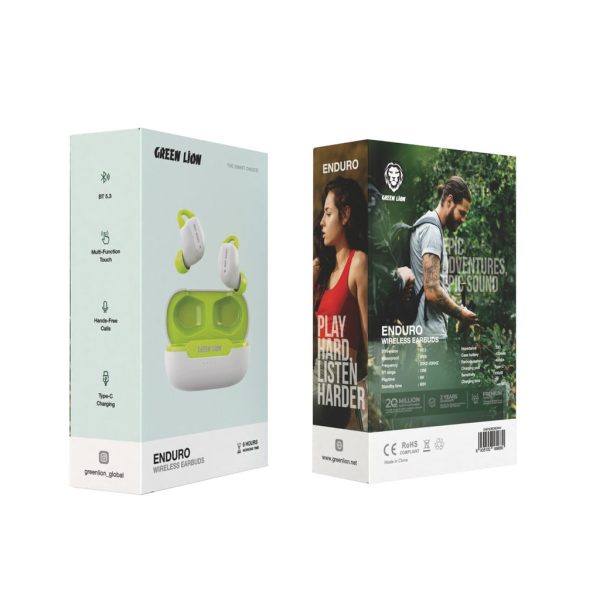 Green Enduro Wireless Earbuds