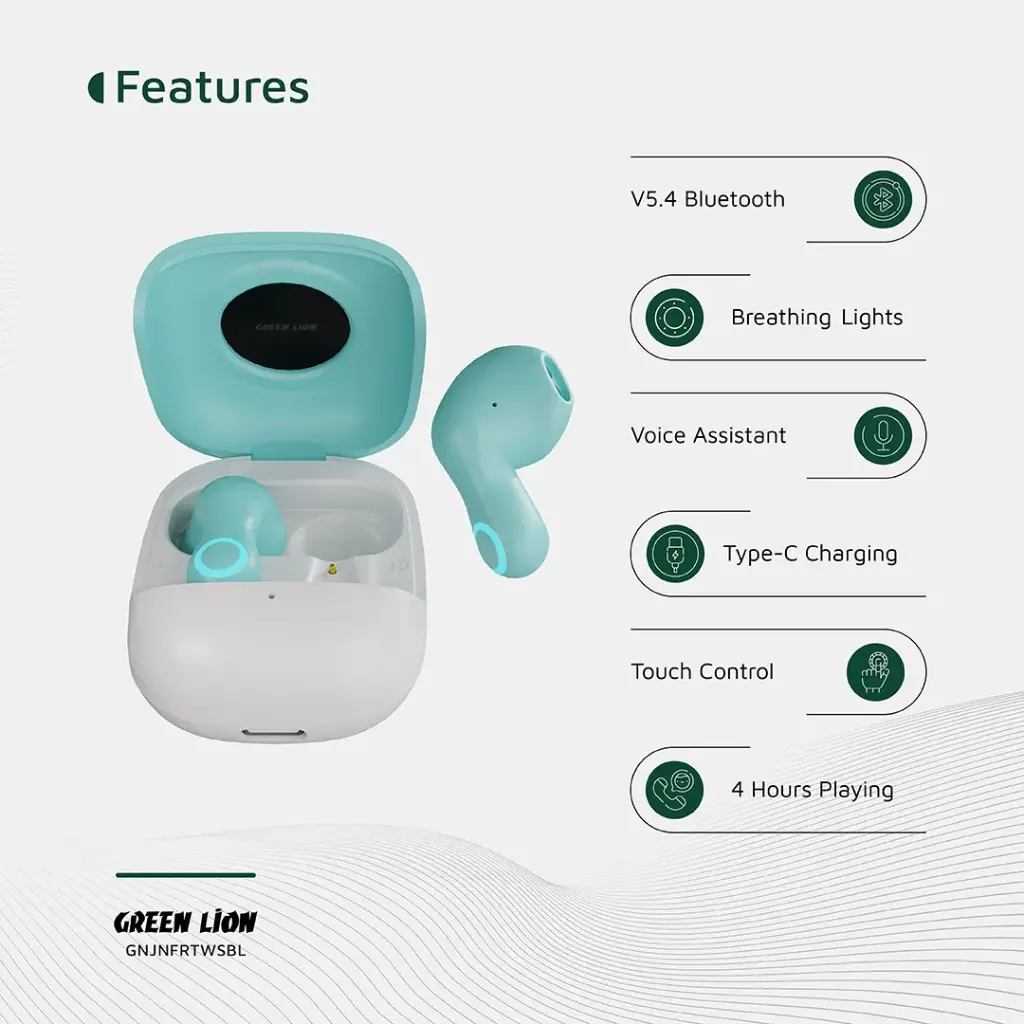 هندزفری بلوتوث جنیفر گرین Green Lion Jenifer True Wireless Earbuds