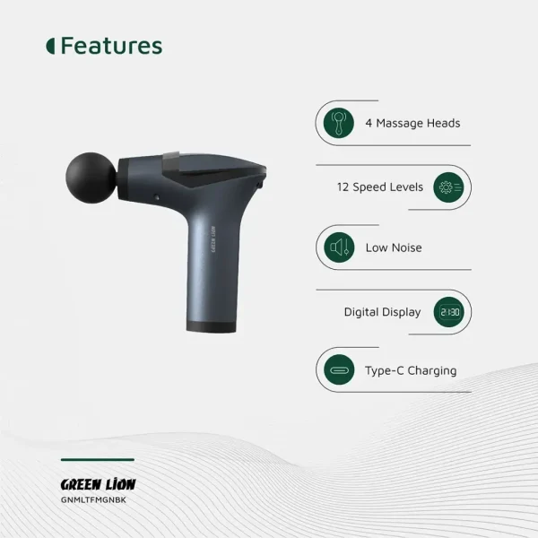 ماساژور تفنگی چندمنظوره گرین Green GMG-05 Massage Gun