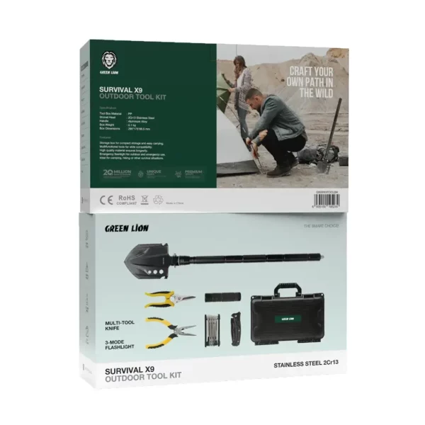 Green Survival X9 Outdoor Tool Kit