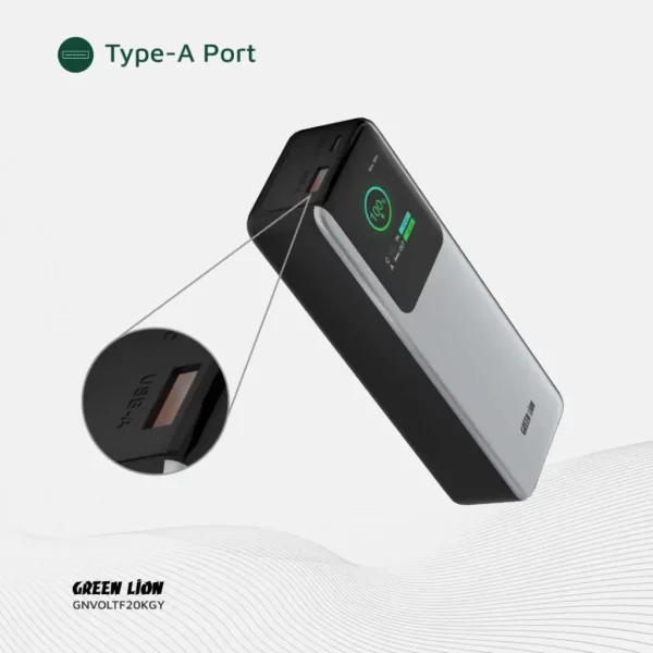 پاوربانک 20000 میلی آمپر ولتورا گرین Green Voltura Lion 20000mAh Power Bank