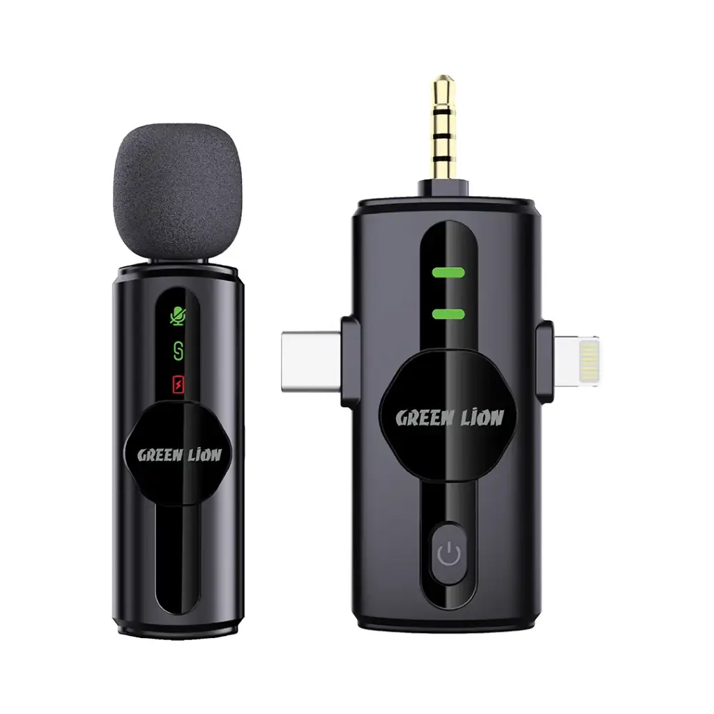 میکروفون حذف نویز 3 در 1 گرین Green Lion 3 in 1 Noise Cancellation Microphone