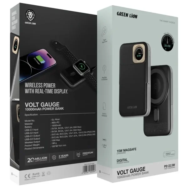 Green Lion Volt Gauge 10000mAh Power Bank