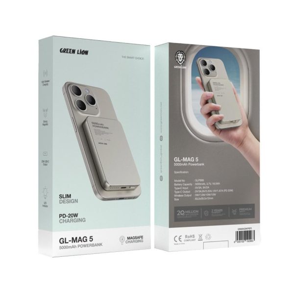 Green Lion GL-MAG 5 5000mAh Powerbank خرید