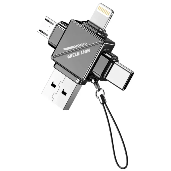 کارت ریدر تی اف 4در1 گرین Green Lion 4 in 1 TF Card Reader