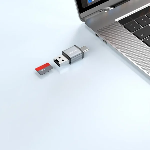 رم ریدر 2در1 با پشتیبانی از کارت‌های میکرو SD گرین Green 2in1 Card Reader with Micro SD Cards Support