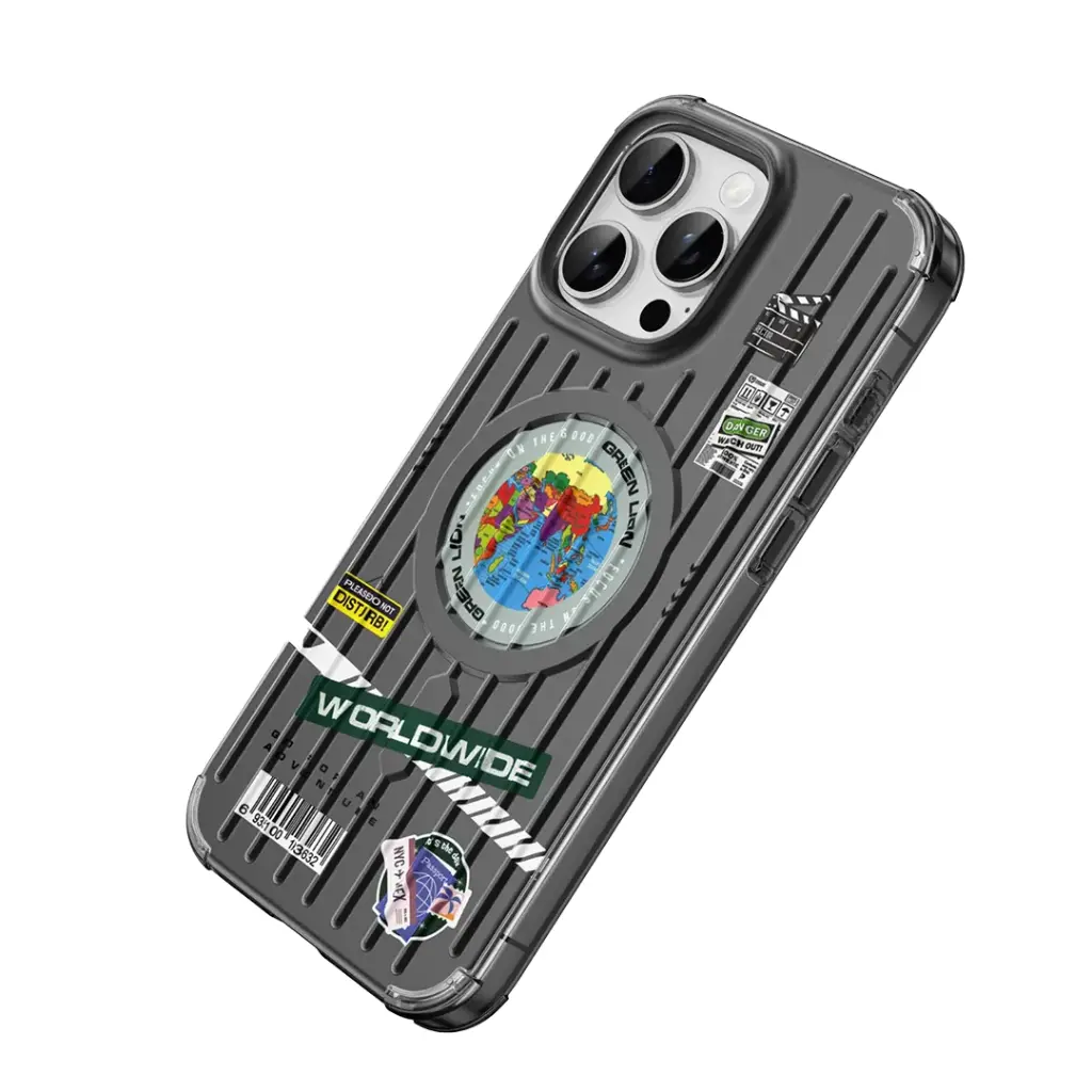 IMG_8457 قاب مگ سیف گلوب آیفون ۱۶ پرو/پرو مکس گرین Green Lion Globe MagSafe Case for iPhone 16 Pro/Pro Max