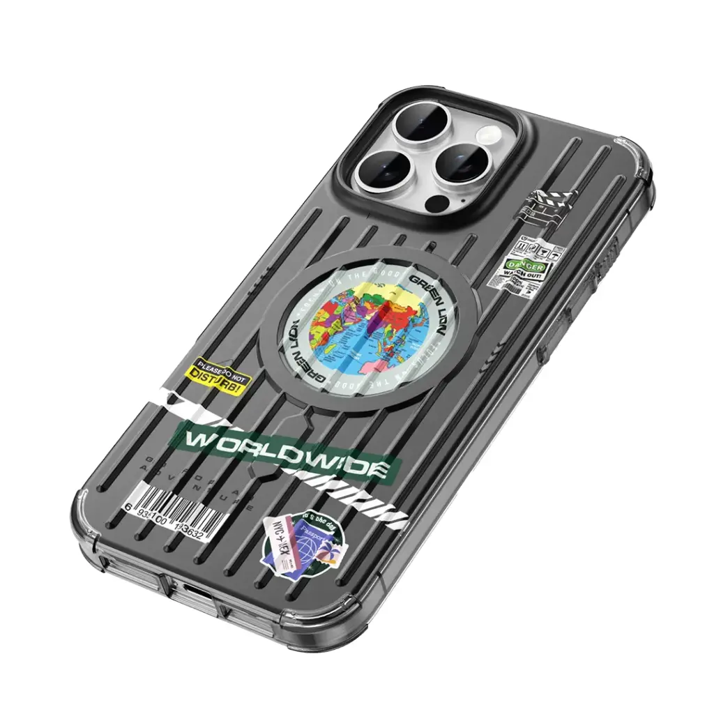 IMG_8458 قاب مگ سیف گلوب آیفون ۱۶ پرو/پرو مکس گرین Green Lion Globe MagSafe Case