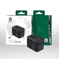 Multi-Function Travel Adapter Green