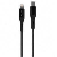 Green Braided Type-C to Lightning Cable