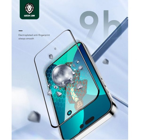 Green 3D Curved Tempered Glass