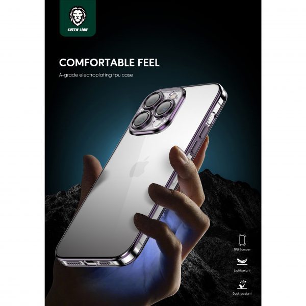 خرید عمده Green Lion Mars Electroplating TPU Case
