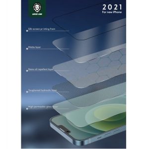 گلس اچ دی مات پرو مدل Green HD Matte Pro Glass 14/14pro/14max/14promax