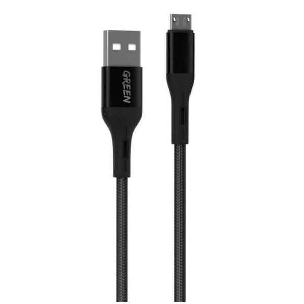 green micro braided cable