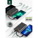 Green Integrated Transparent Power Bank 10000mAh