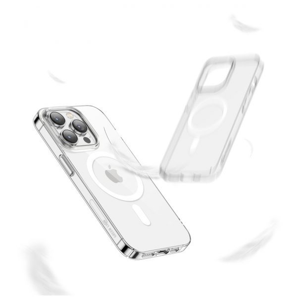 green magsafe clear case