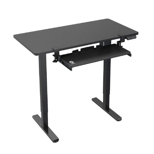 green lion standing desk with keyboard tray