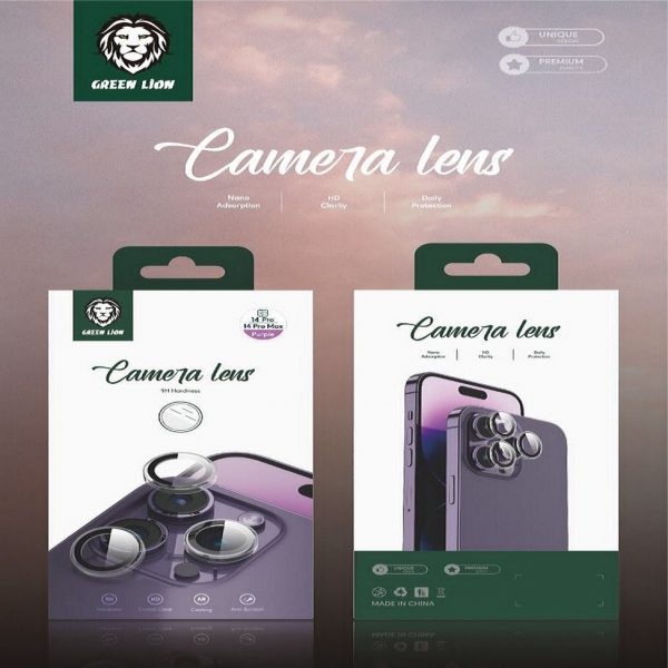green camera lens clear