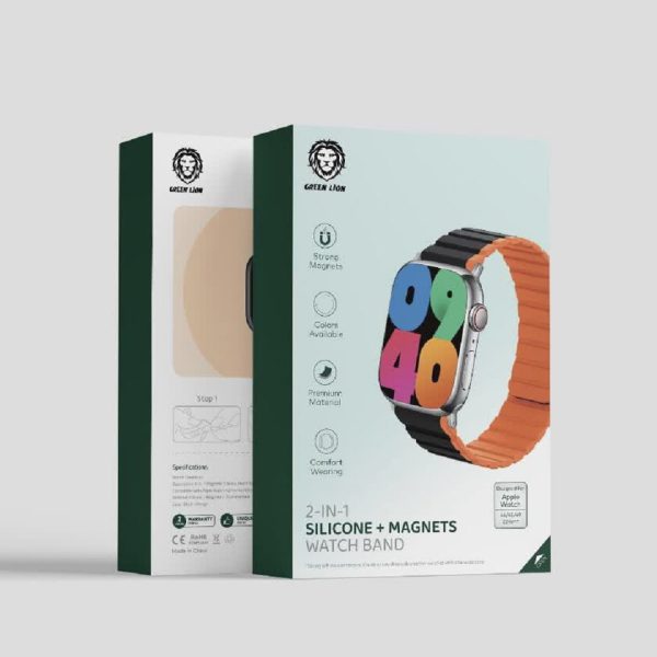 خرید Green 2-In-1 Silicone + Magnets Watch Band