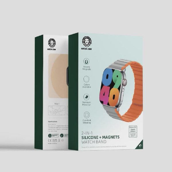 Green 2-In-1 Silicone + Magnets Watch Band