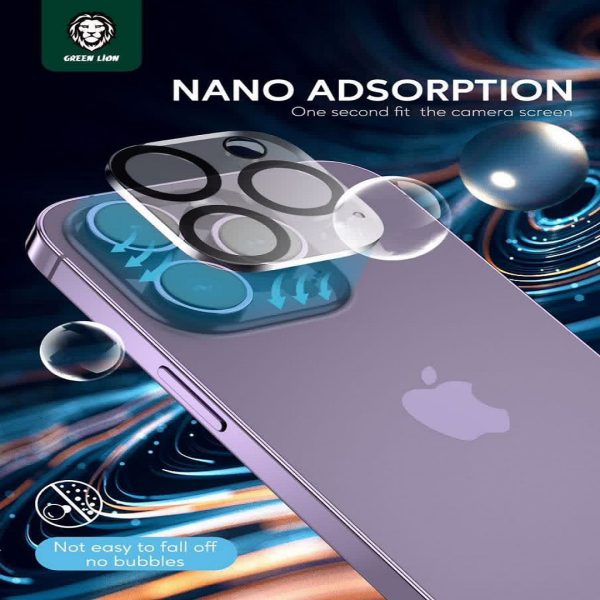 Green camera lenz transparent 13pro/13promaxخرید اینترنتی محافظ لنز دوربین شفاف گرین