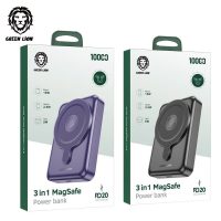 Green 10000mAh 3 In 1 MagSafe Power Bank