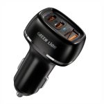 شارژر فندکی 3پورت ماشین 50 وات گرین Green Dual PD & QC 3.0 50W Car Charger