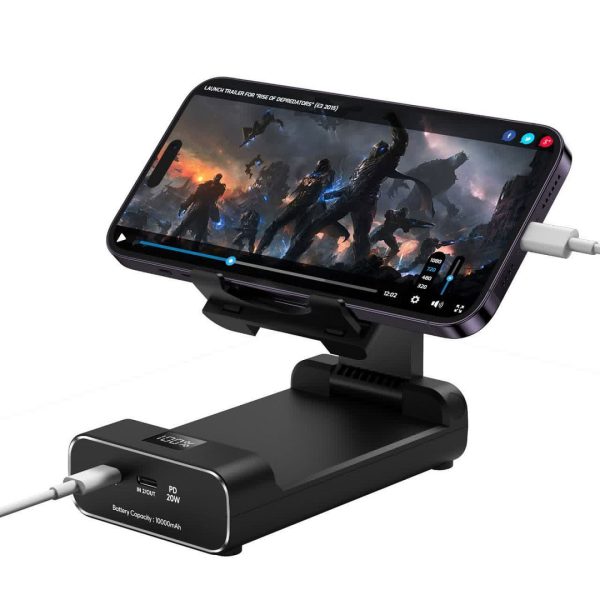 خرید Green Powerbank And Foldable Mobile Stand